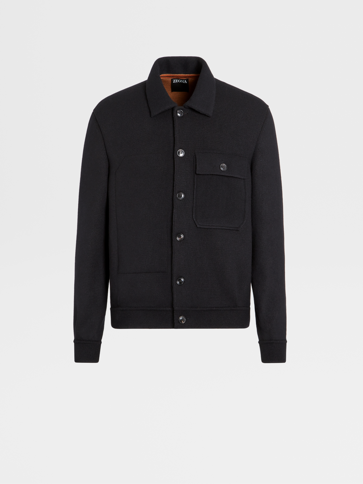 Black Cashmere and Wool Blouson